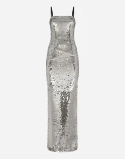 Long sequined dress