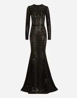 Long sequined mermaid dress