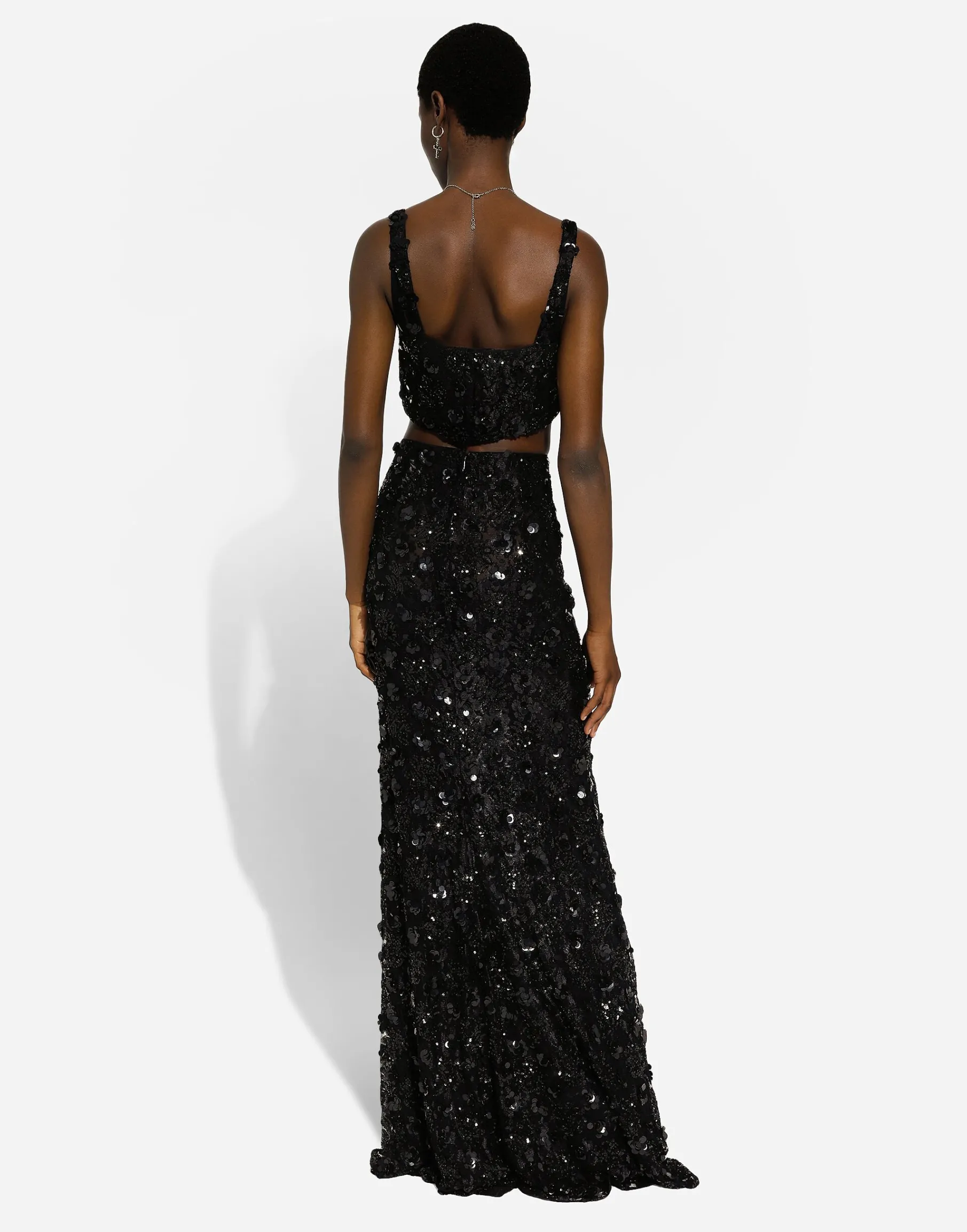 Long sequined mermaid skirt