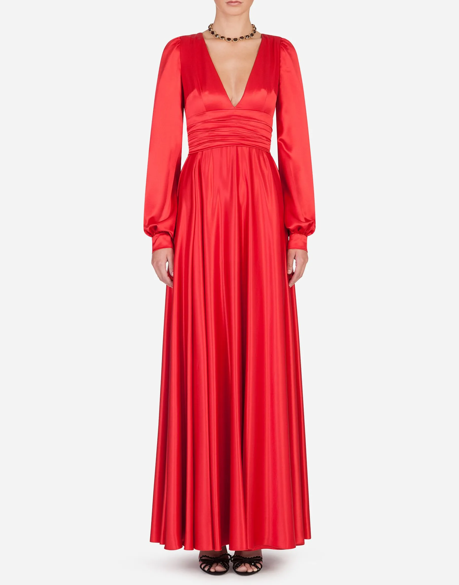 Long silk dress
