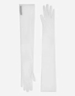 Long tulle gloves