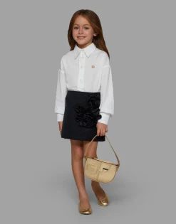 Long-sleeved poplin shirt with DG logo