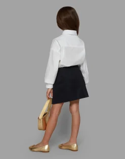 Long-sleeved poplin shirt with DG logo