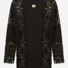 Long-sleeved T-shirt with lace inserts