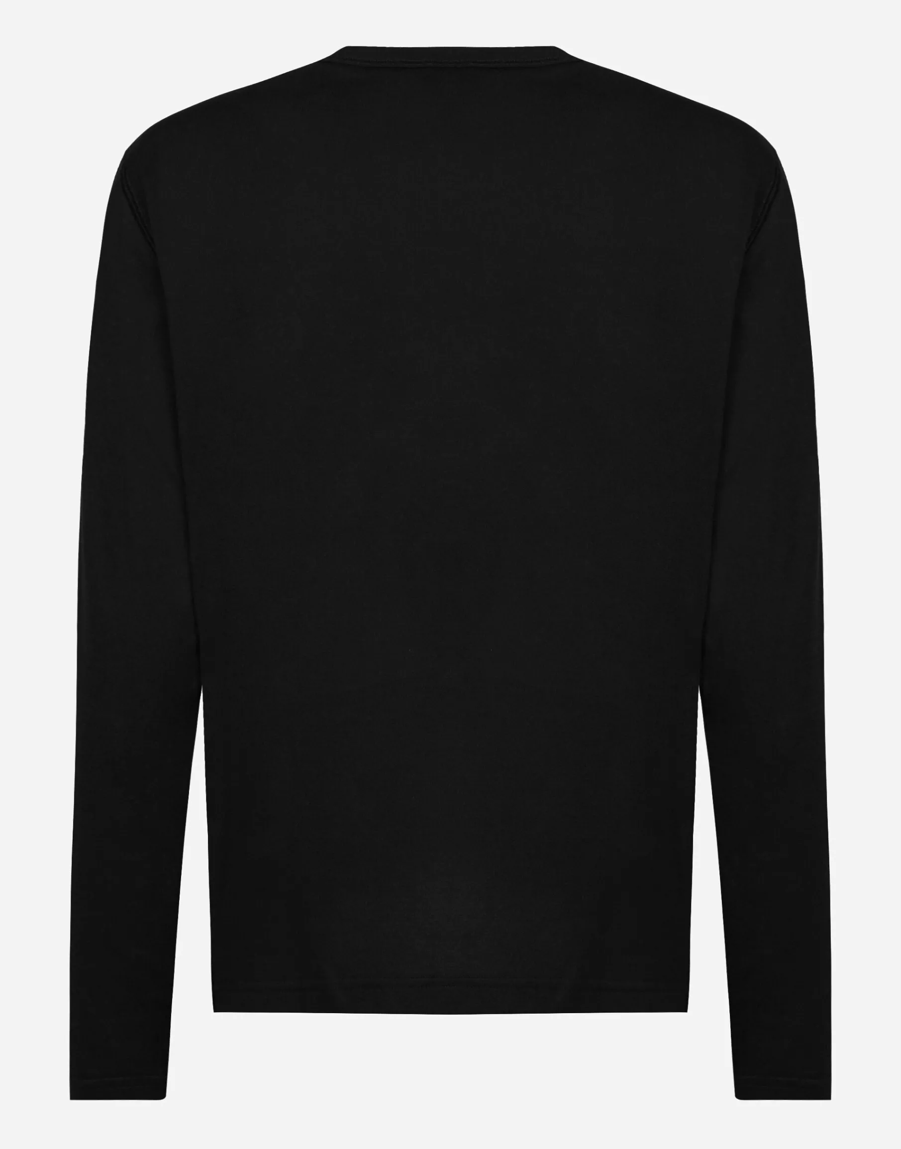 Long-sleeved T-shirt with logo tag