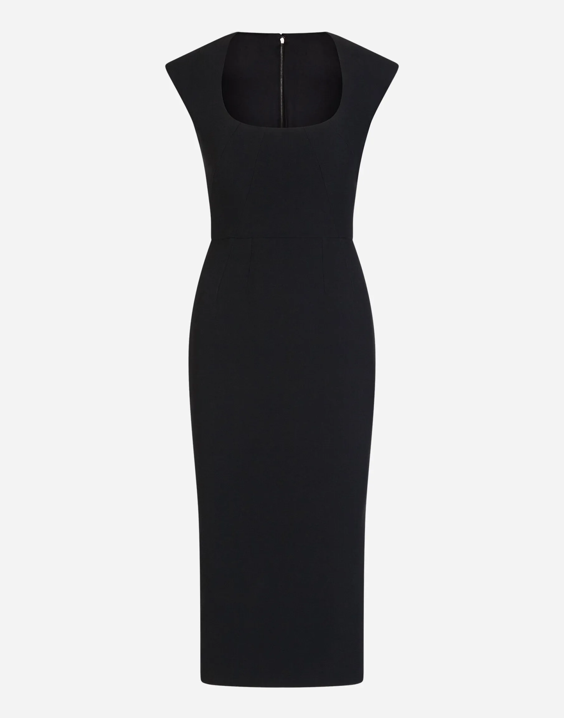 Longuette dress in cady