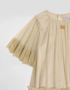 Lurex tulle dress