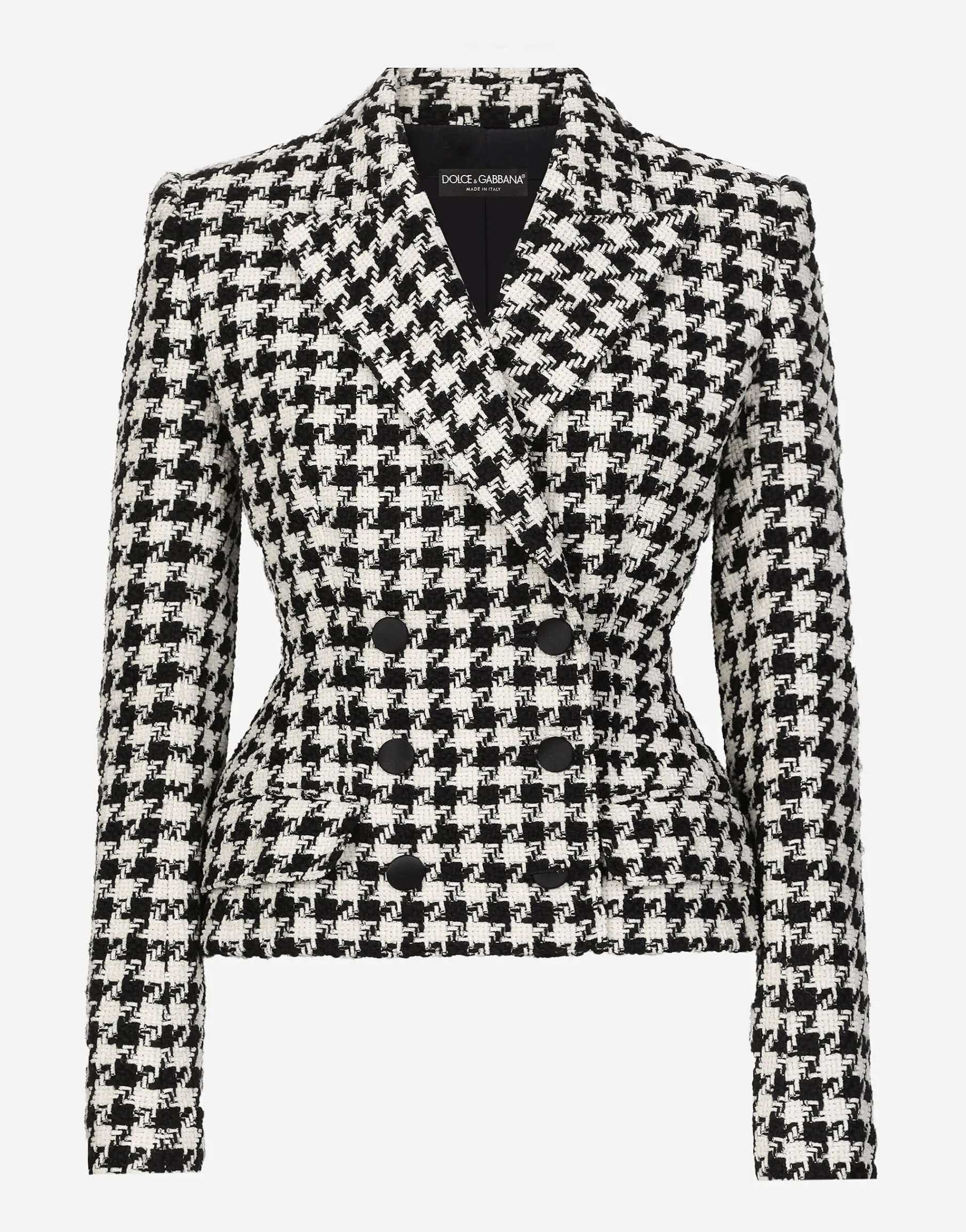 Macro-houndstooth Dolce jacket