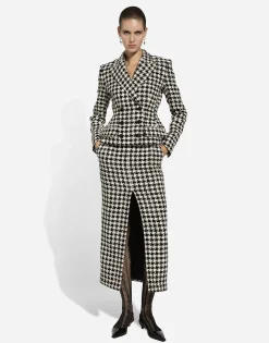 Macro-houndstooth Dolce jacket