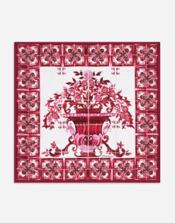 Majolica print scarf (70 x 70)