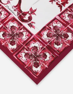 Majolica print scarf (70 x 70)