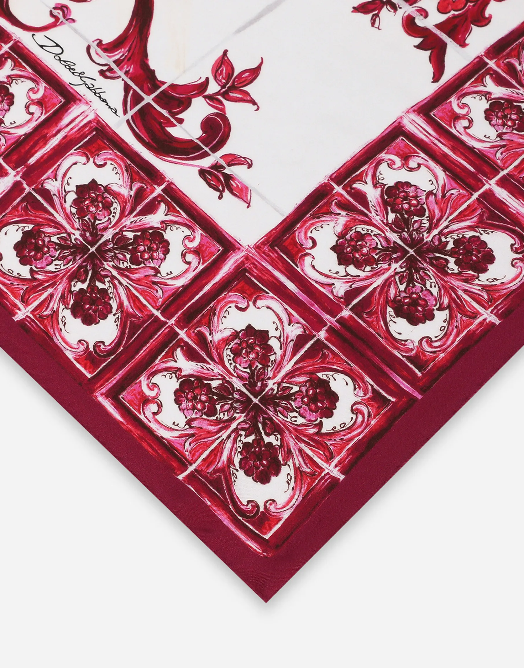 Majolica print scarf (70 x 70)