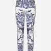 Majolica-print Grace jeans