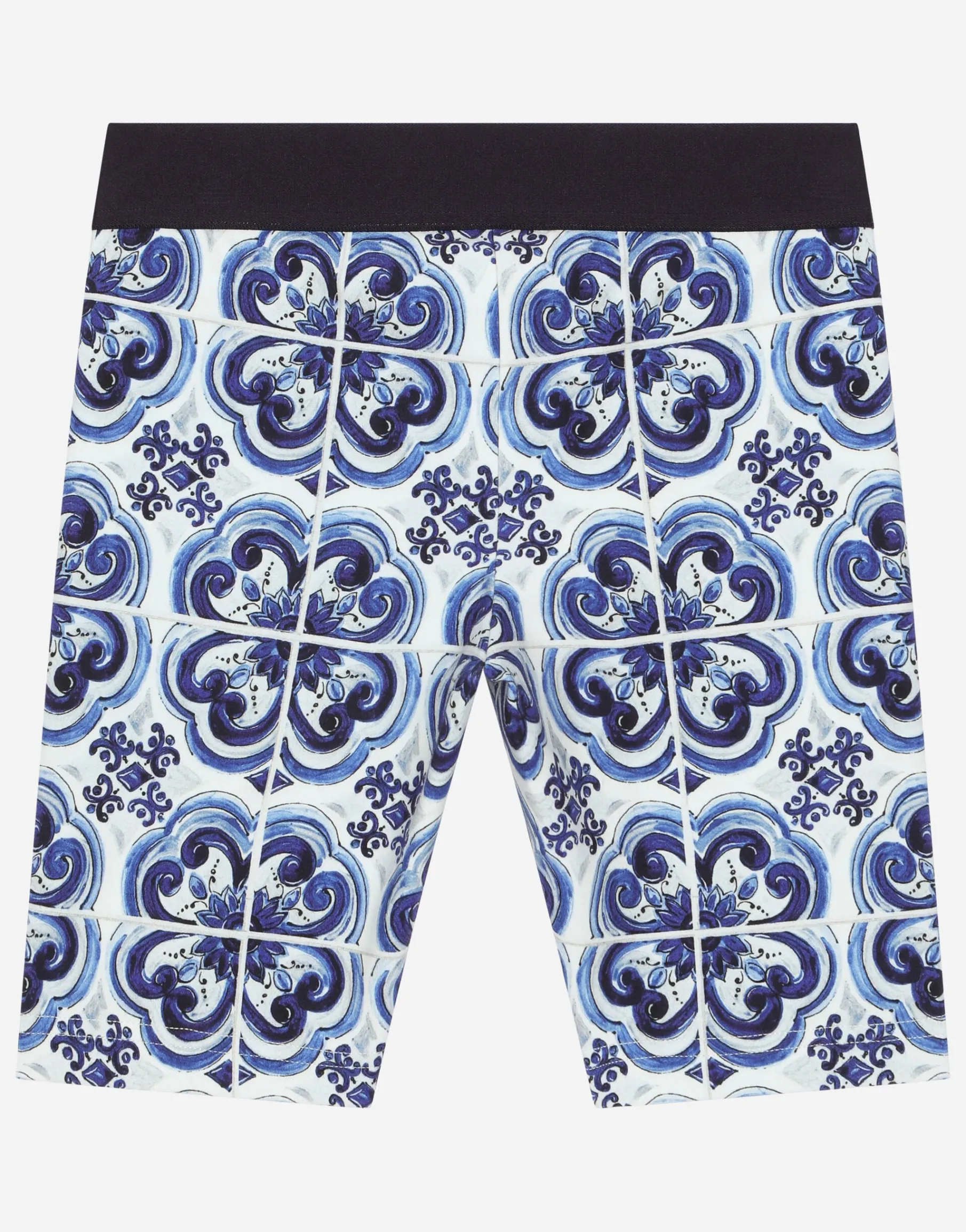 Majolica-print interlock cycling shorts