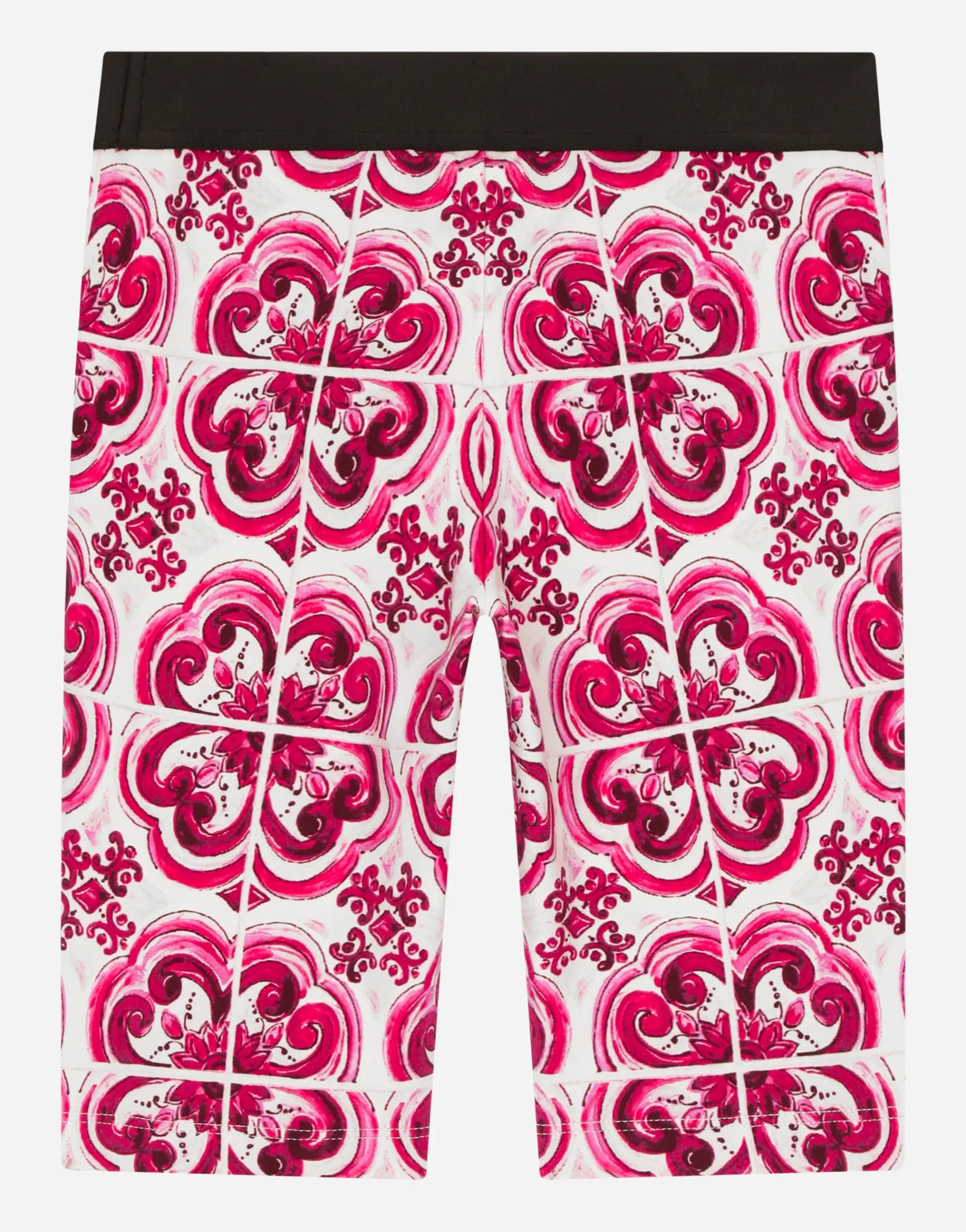 Majolica-print interlock cycling shorts