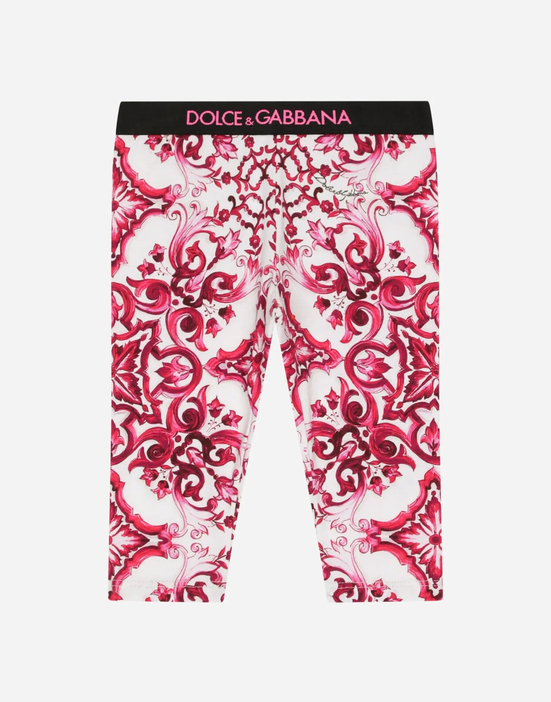 Majolica-print interlock leggings