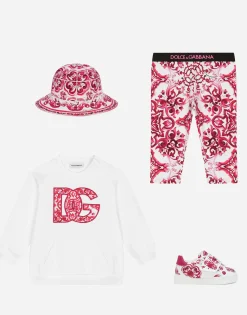 Majolica-print interlock leggings