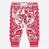 Majolica-print jersey jogging pants