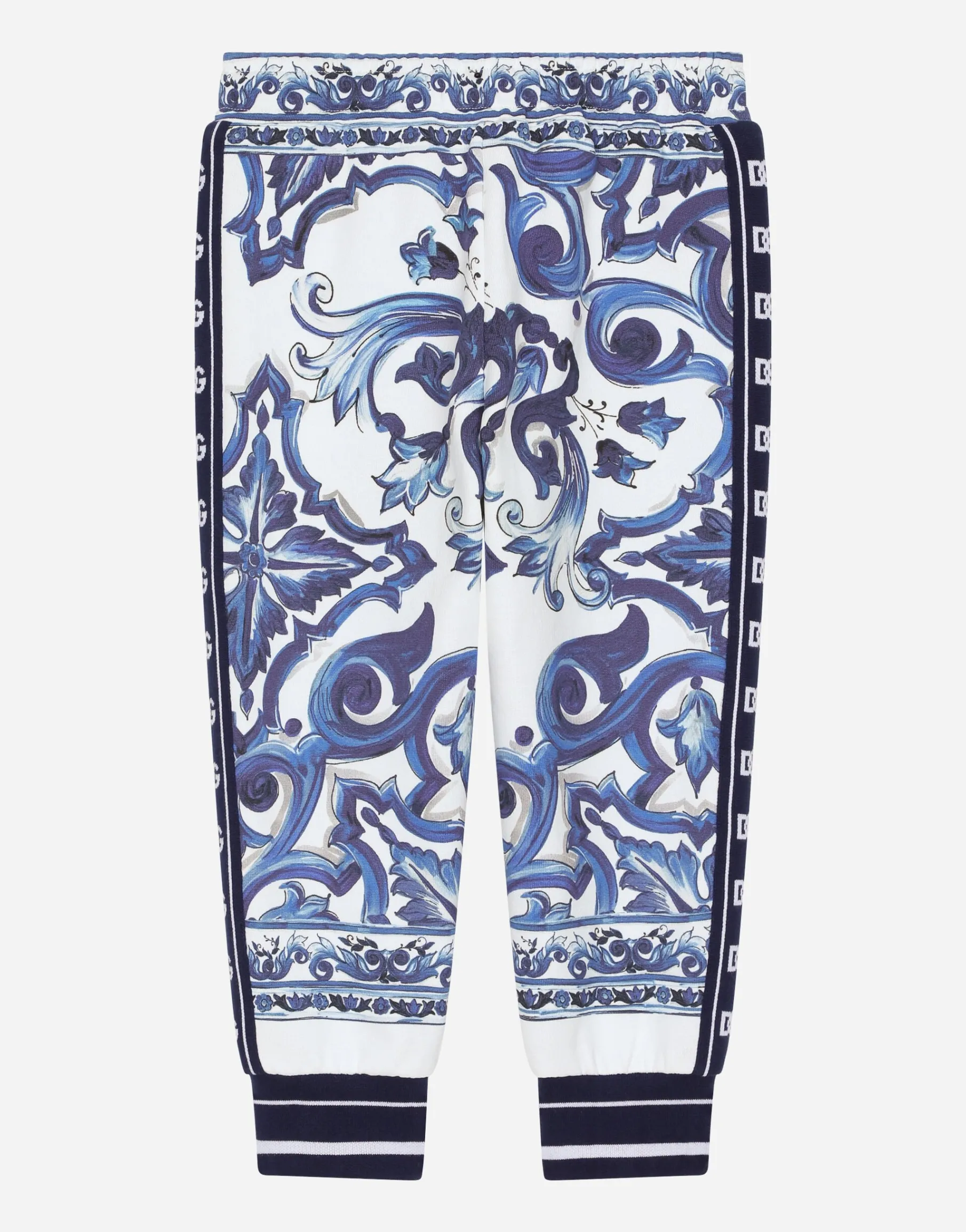 Majolica-print jersey jogging pants