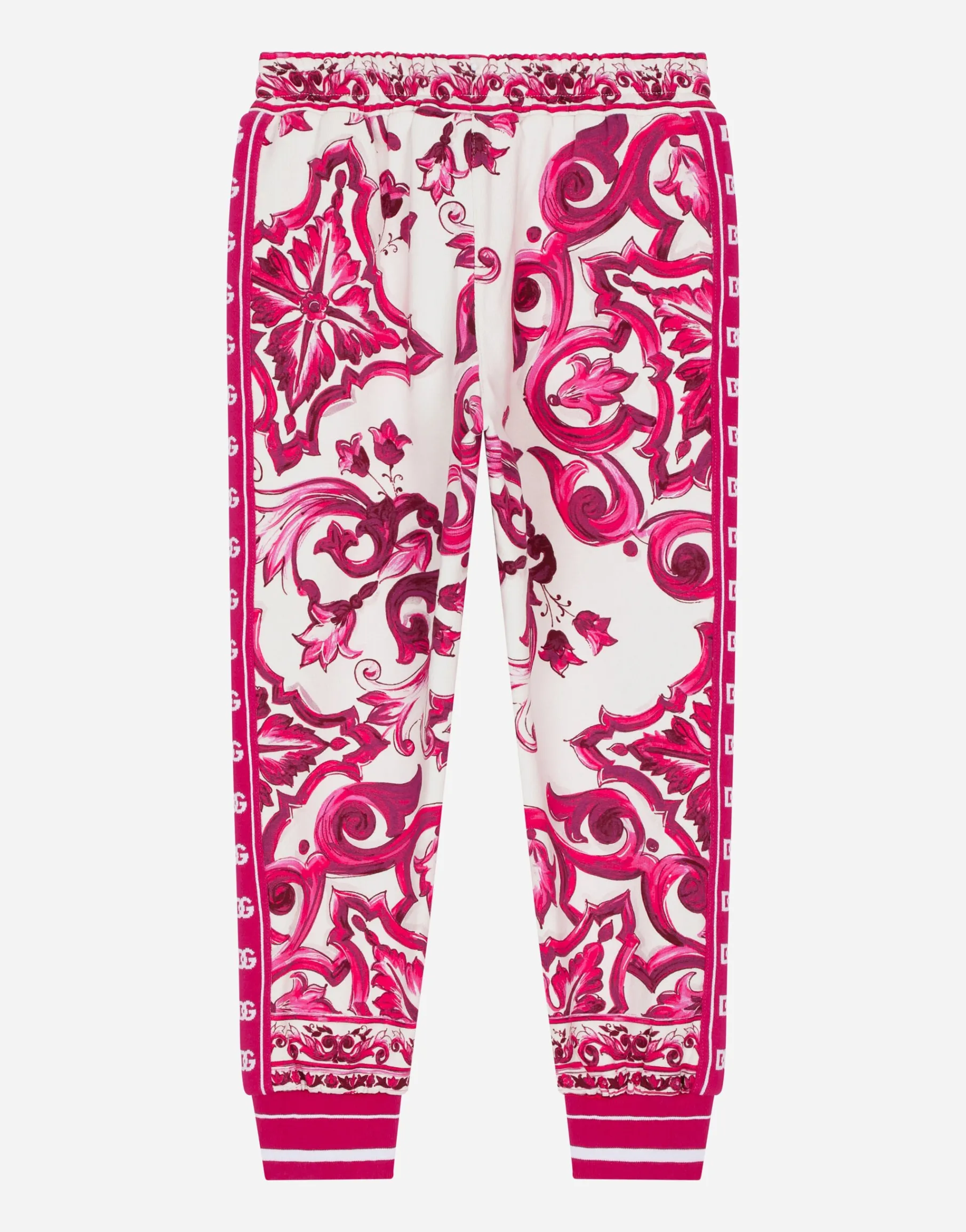 Majolica-print jersey jogging pants