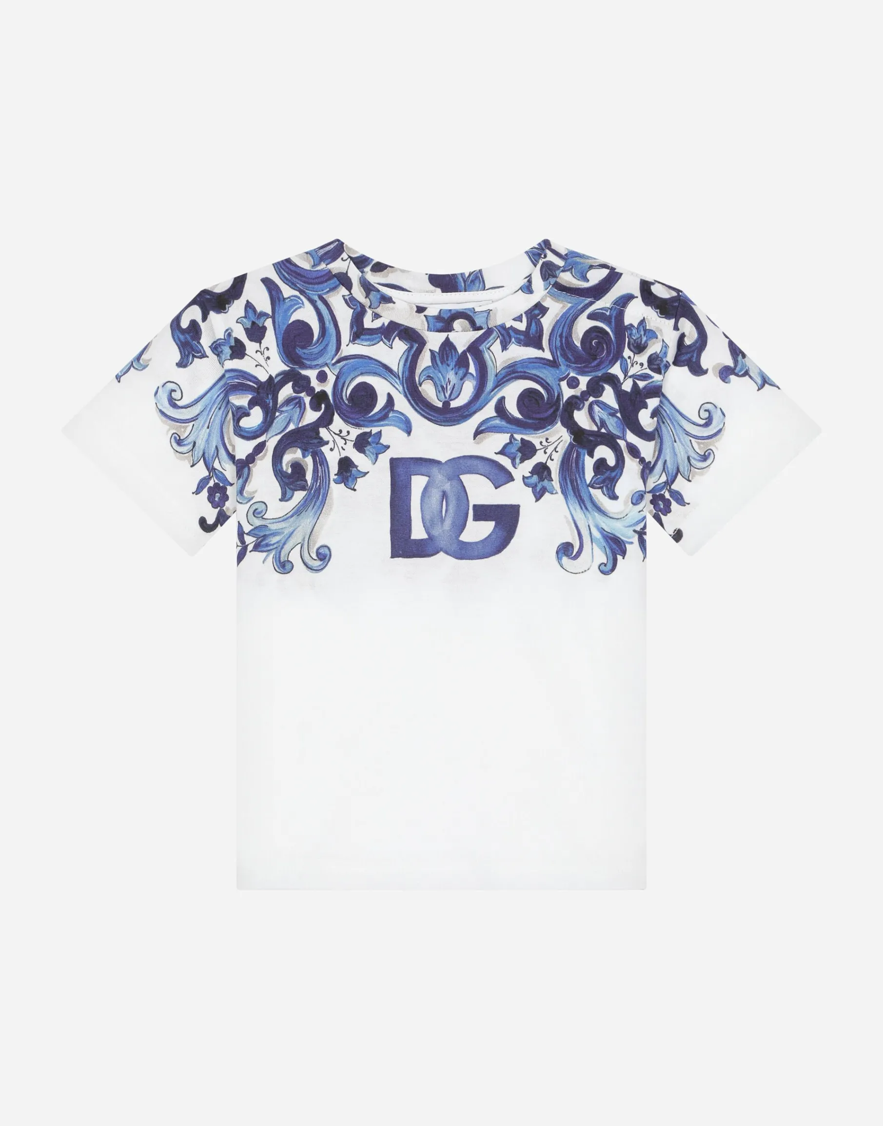 Majolica-print jersey T-shirt