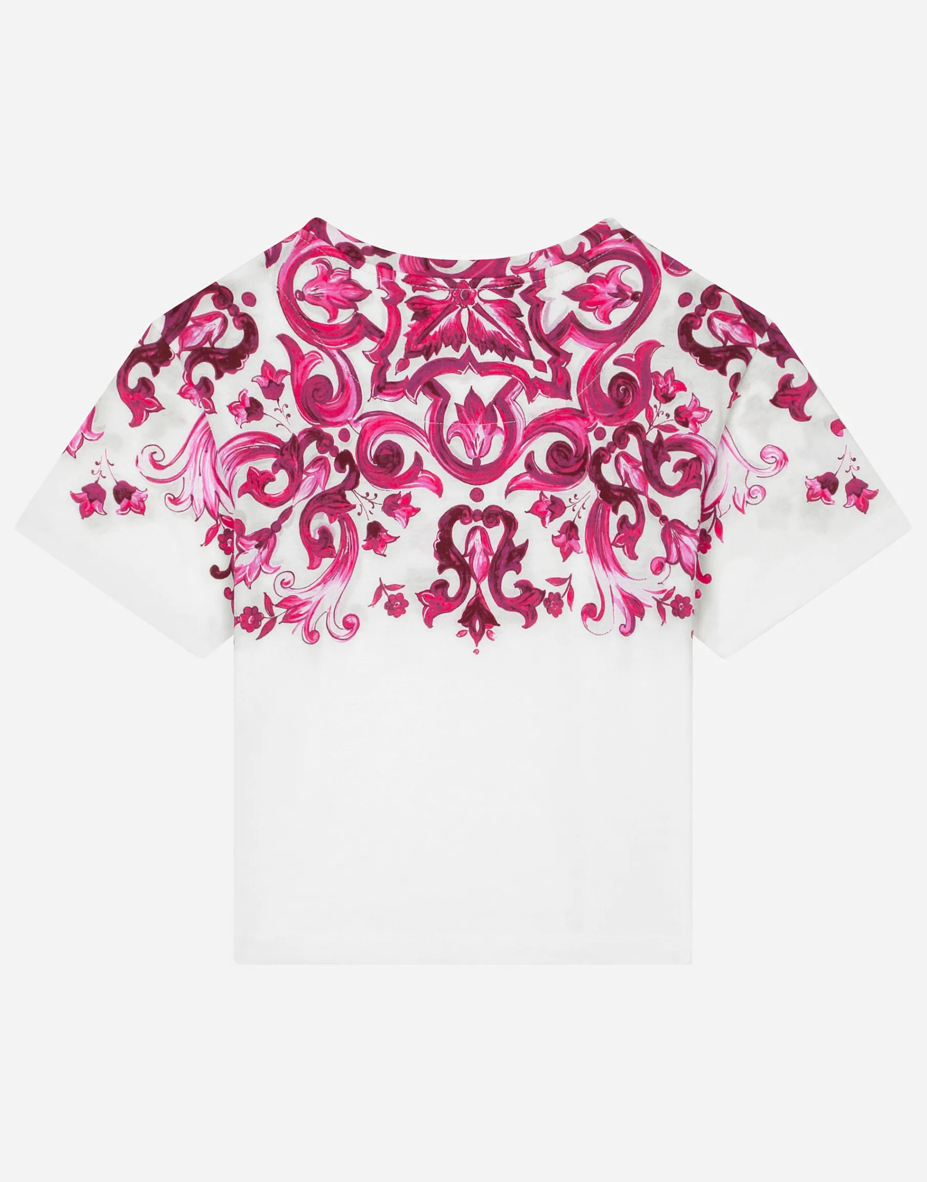 Majolica-print jersey T-shirt