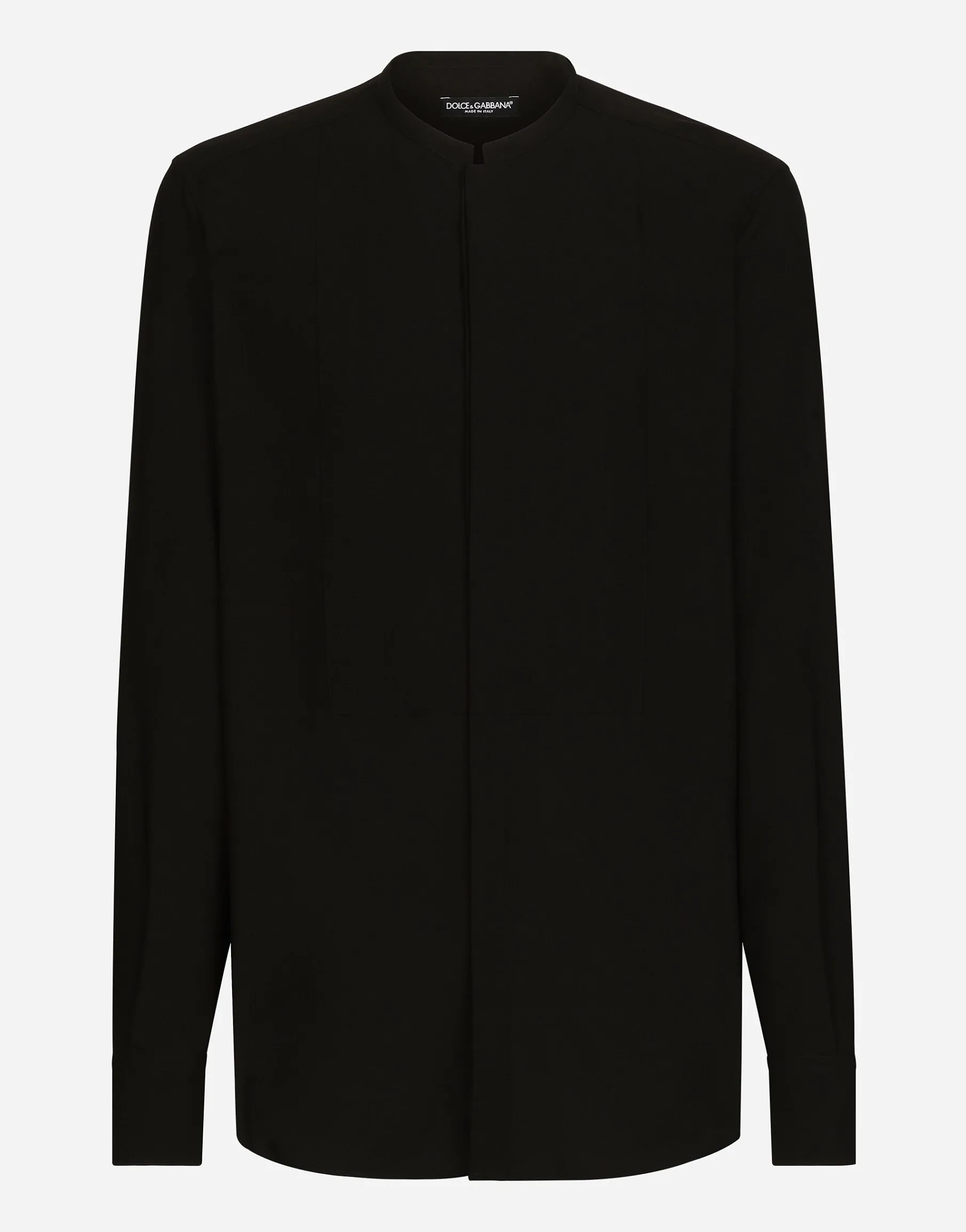 Mandarin shirt with shirt front