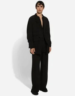 Mandarin shirt with shirt front