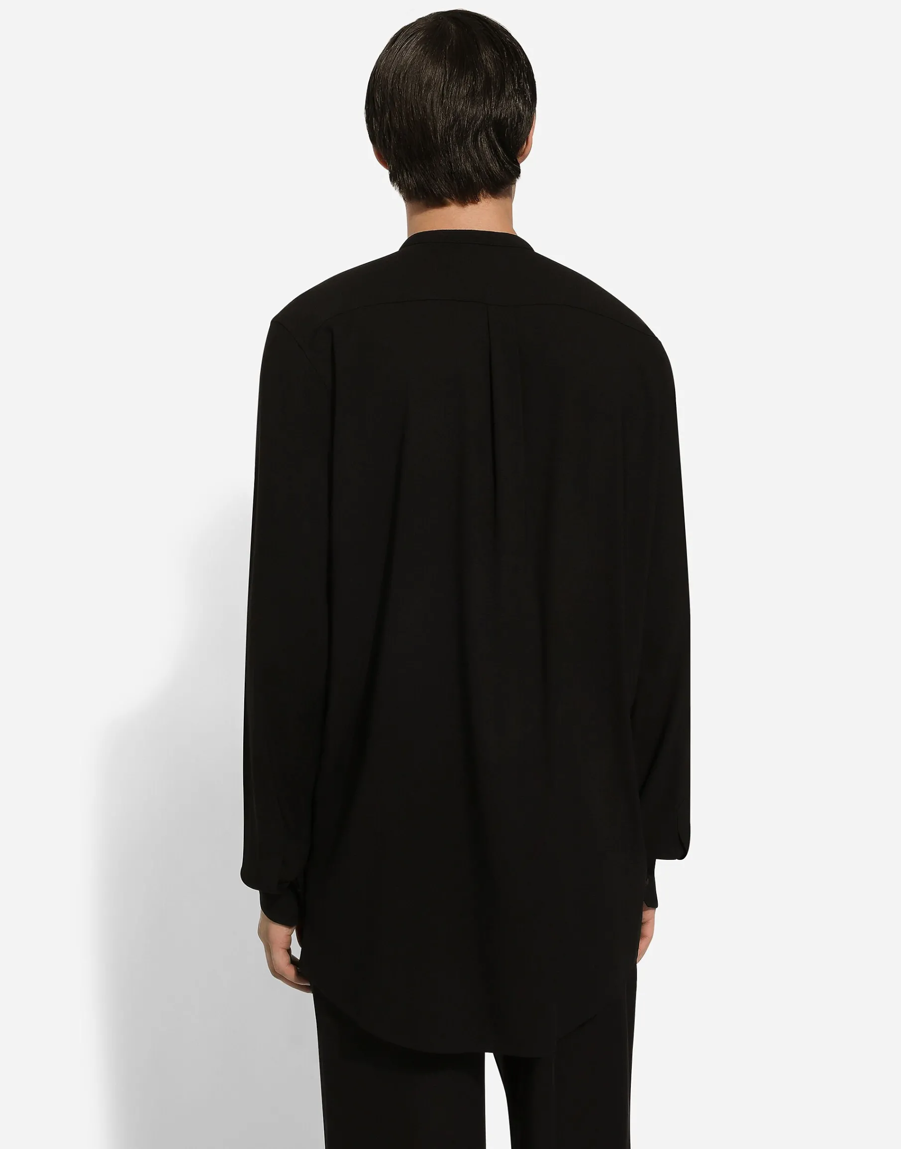 Mandarin shirt with shirt front
