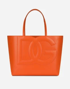 Medium calfskin DG Logo Bag shopper