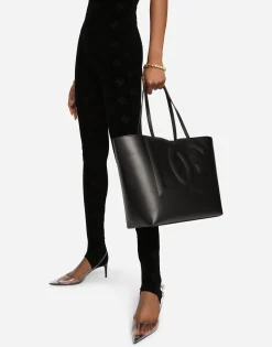 Medium calfskin DG Logo Bag shopper