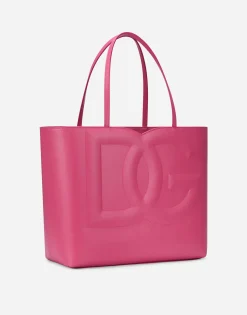 Medium calfskin DG Logo Bag shopper