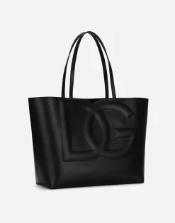Medium calfskin DG Logo Bag shopper