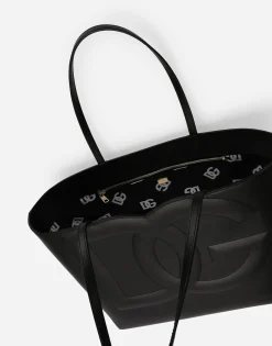Medium calfskin DG Logo Bag shopper