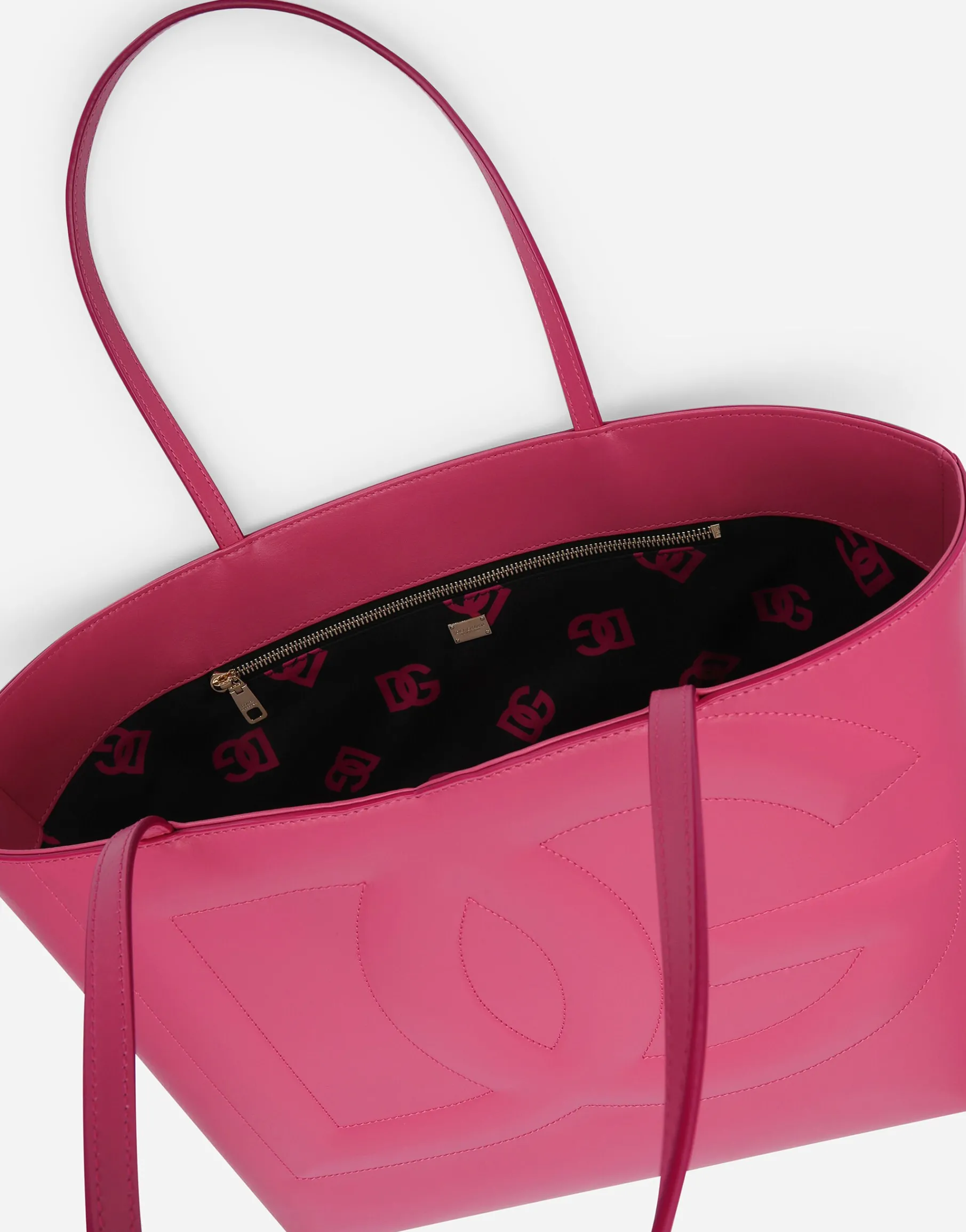 Medium calfskin DG Logo Bag shopper
