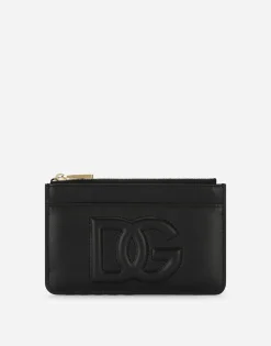 Medium calfskin DG Logo card holder