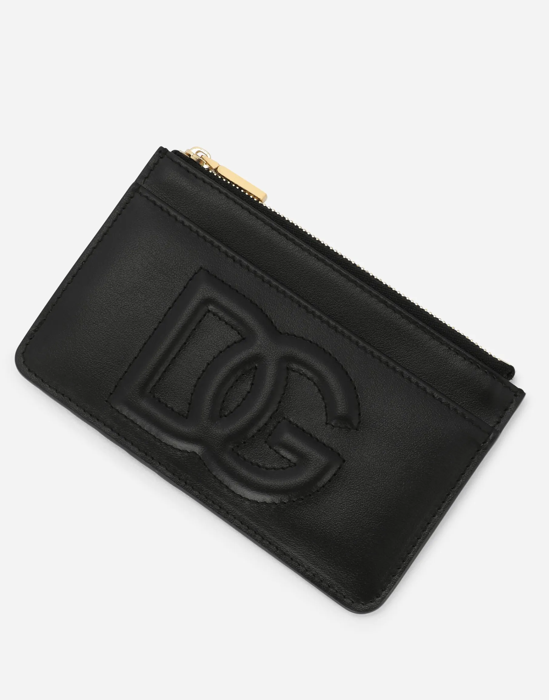 Medium calfskin DG Logo card holder