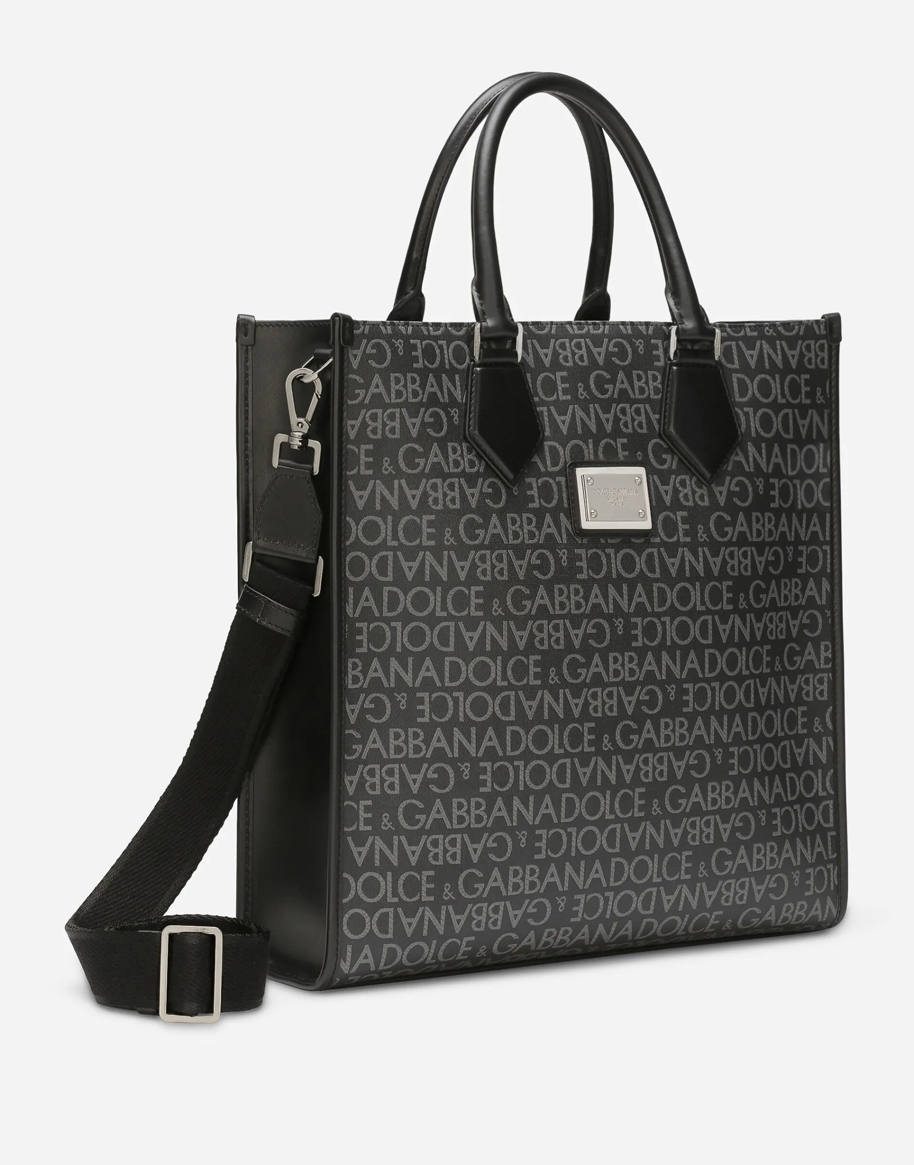 Medium coated jacquard shopper
