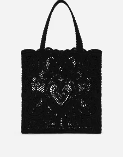 Medium cordonetto lace Beatrice shopper