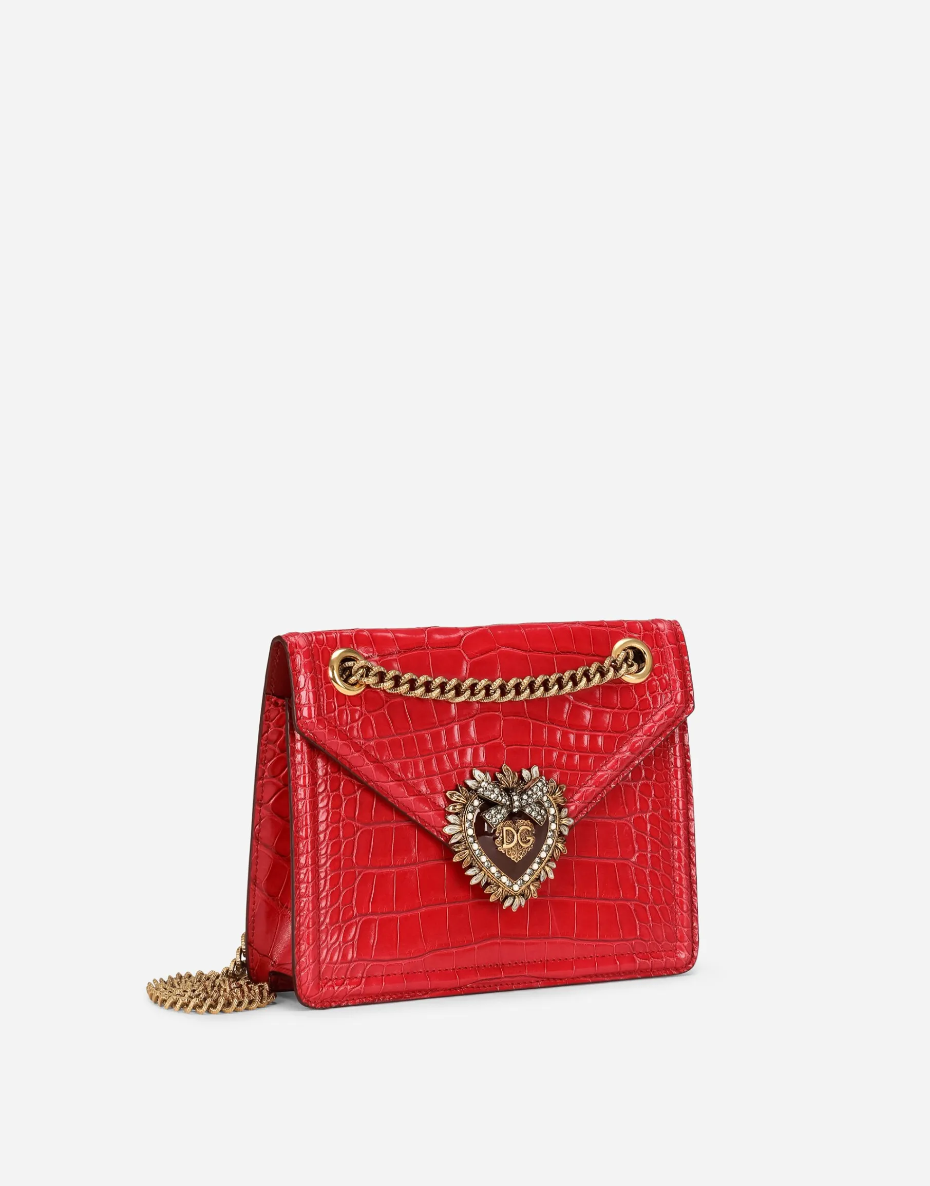 Medium crocodile skin Devotion bag