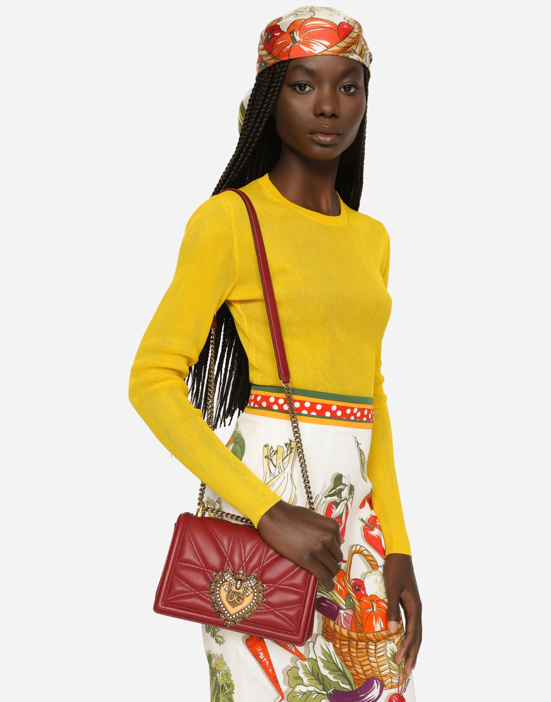 Medium Devotion bag in quilted nappa leather