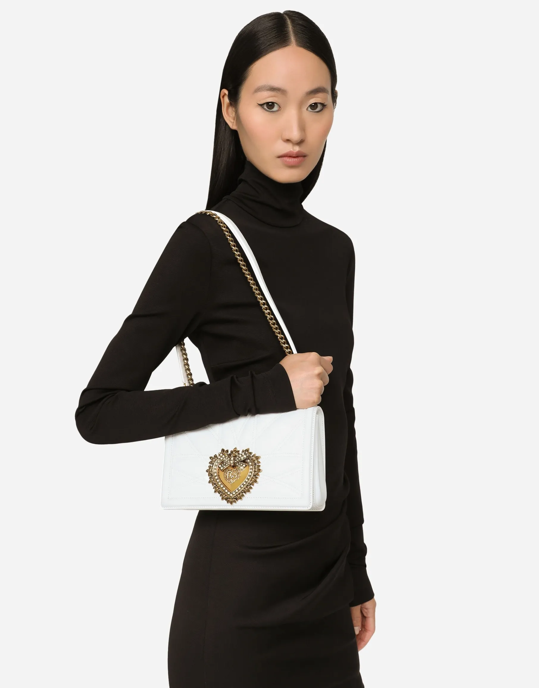 Medium Devotion bag in quilted nappa leather