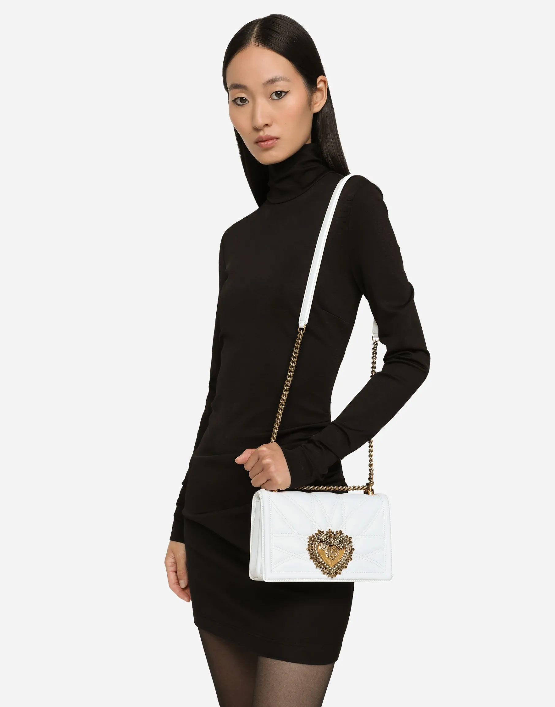 Medium Devotion bag in quilted nappa leather
