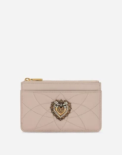 Medium Devotion card holder in quilted nappa leather