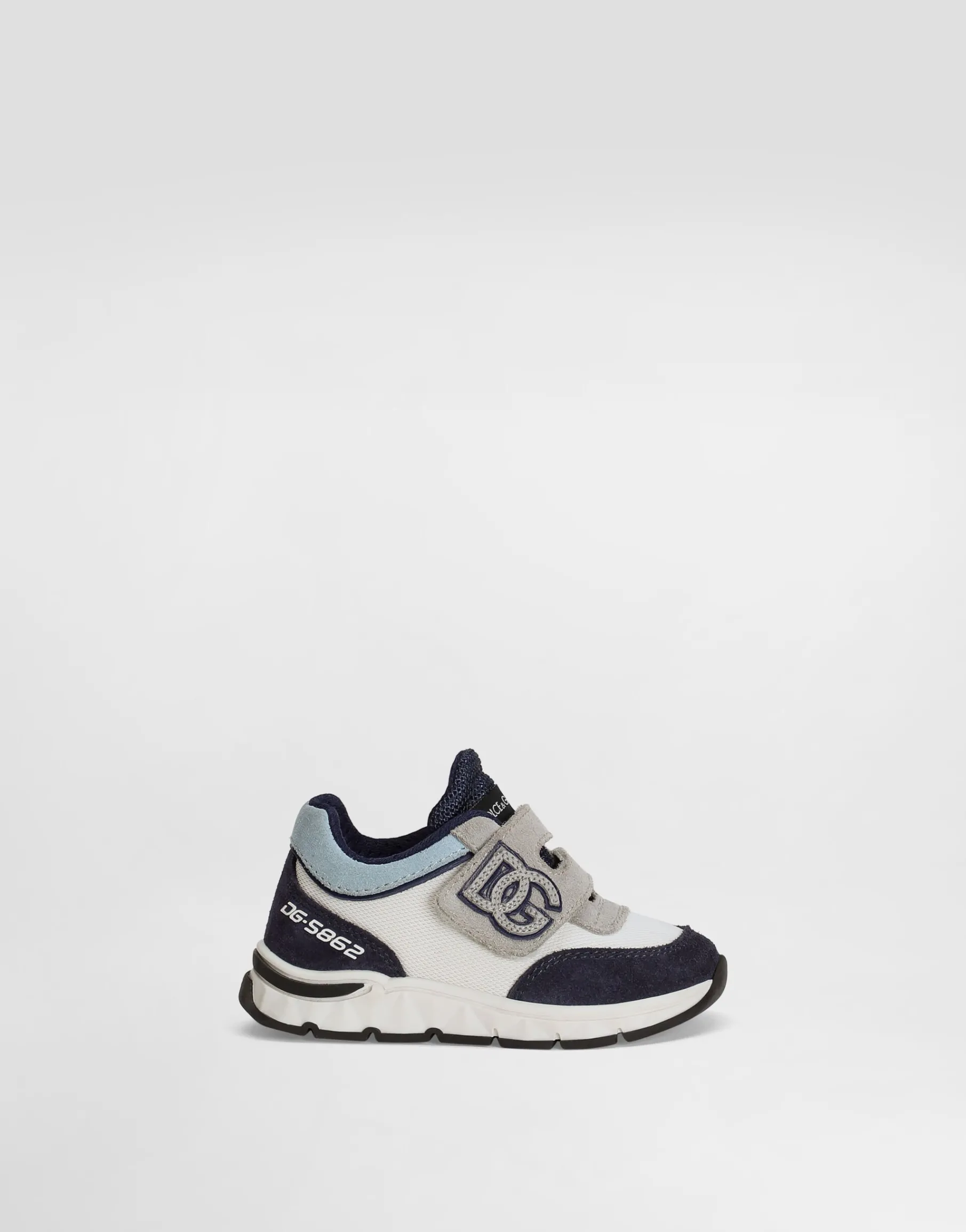 Mesh and split leather DG Running sneakers