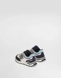 Mesh and split leather DG Running sneakers