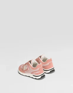 Mesh and split leather DG Running sneakers