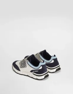 Mesh and split leather DG Running sneakers