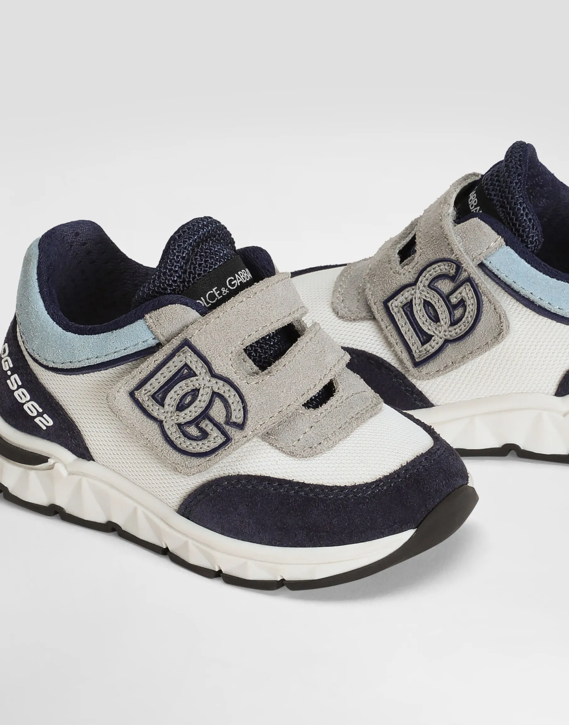 Mesh and split leather DG Running sneakers