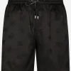 Mid-length jacquard swim trunks with DG Monogram